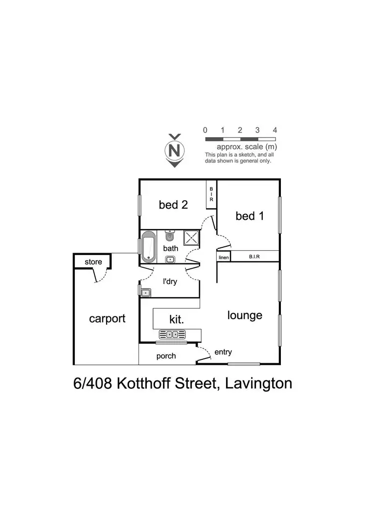 Floorplan of Homely townhouse listing, 6/408 Kotthoff Street, Lavington NSW 2641