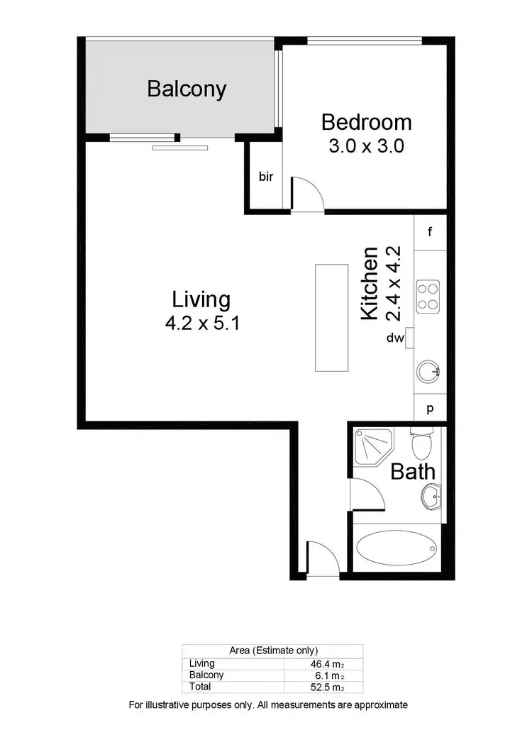 Floorplan of Homely apartment listing, 423/16 Holdfast Promenade, Glenelg SA 5045