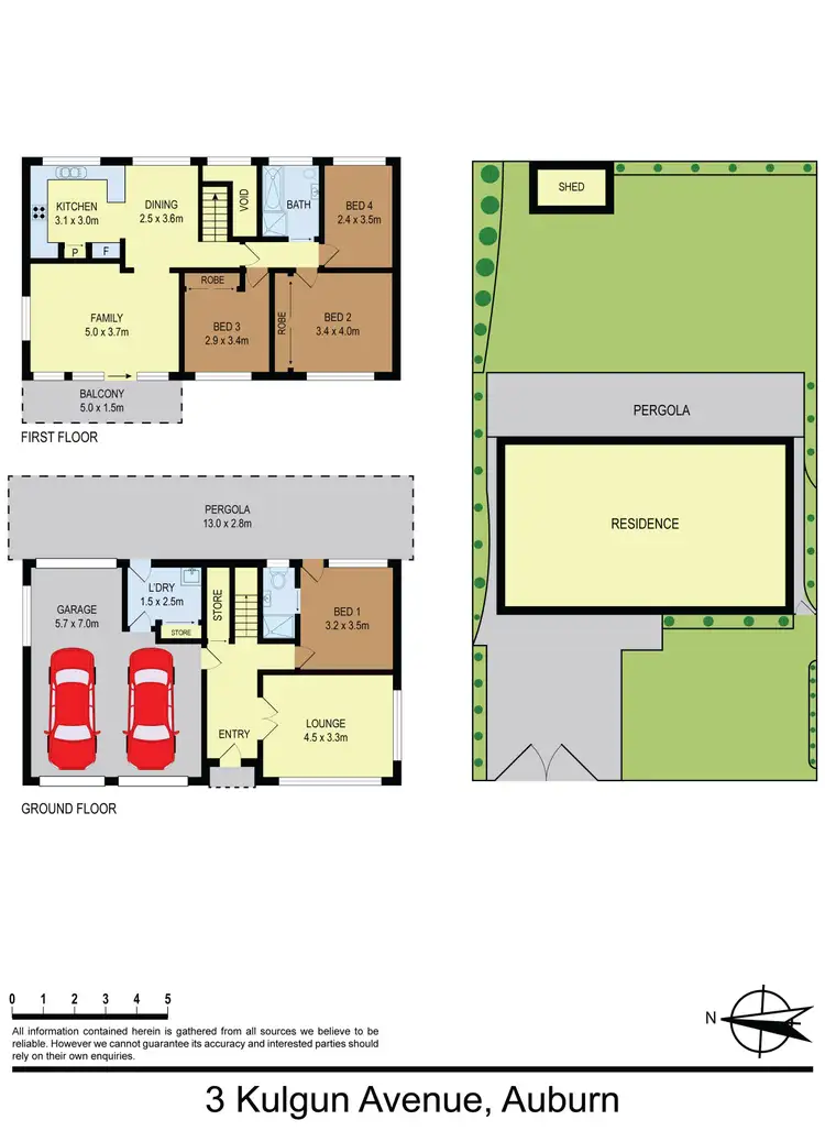 Floorplan of Homely house listing, 3 Kulgun Avenue, Auburn NSW 2144