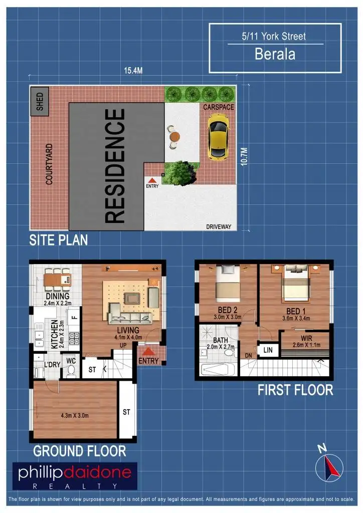 Floorplan of Homely townhouse listing, 5/11 York Street, Berala NSW 2141