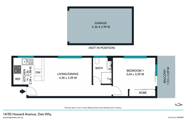 Floorplan of Homely apartment listing, 14/50 Howard Avenue, Dee Why NSW 2099