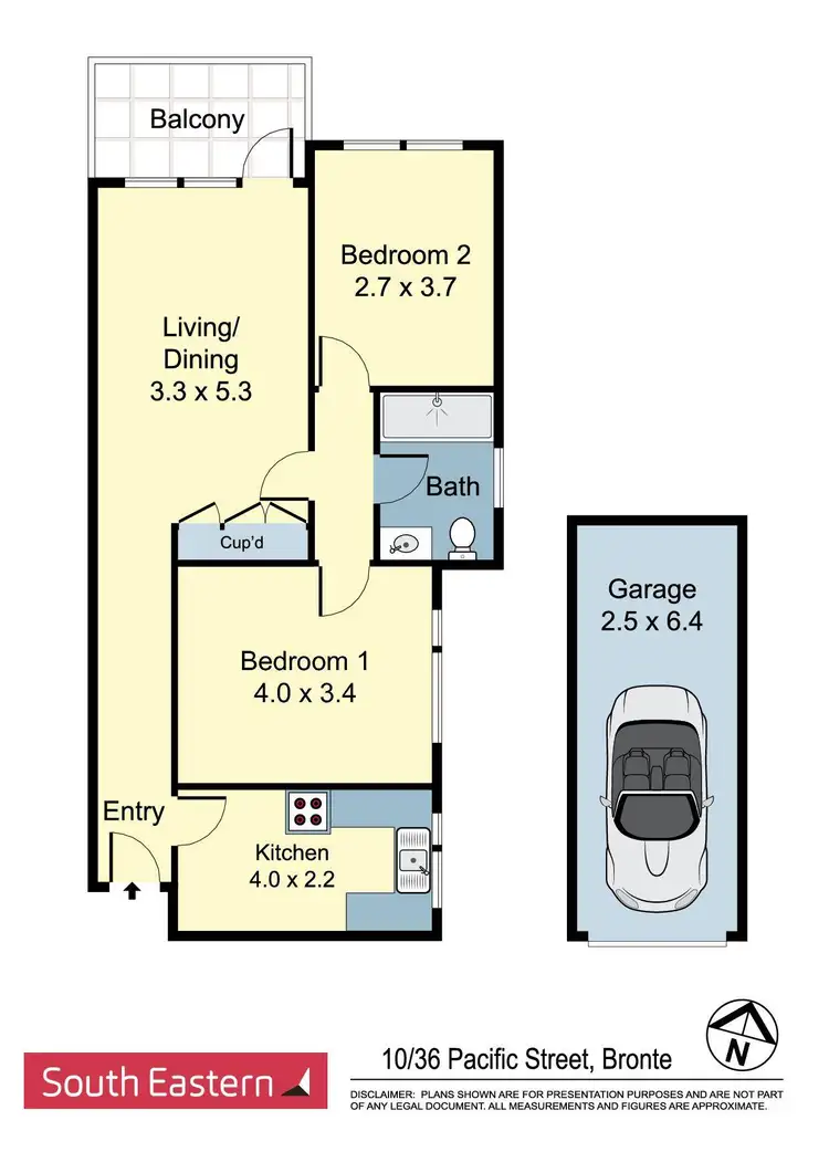 Floorplan of Homely unit listing, 10/36 Pacific Street, Bronte NSW 2024