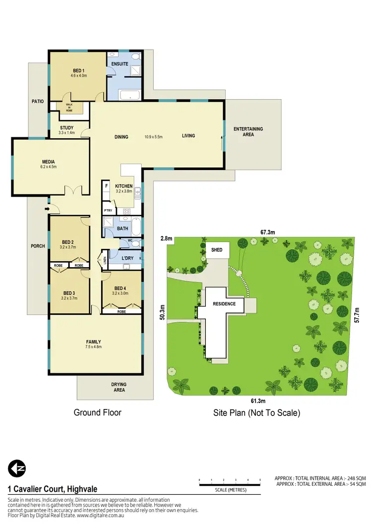 Floorplan of Homely house listing, 1 Cavalier Court, Highvale QLD 4520
