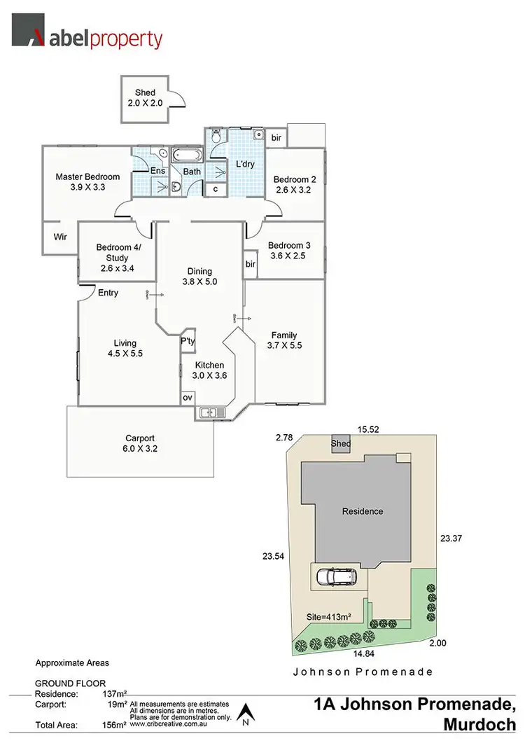 Floorplan of Homely house listing, 1A Johanson Promenade, Murdoch WA 6150