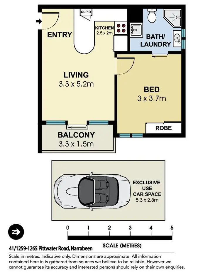 Floorplan of Homely apartment listing, 41/1259 Pittwater Road, Narrabeen NSW 2101