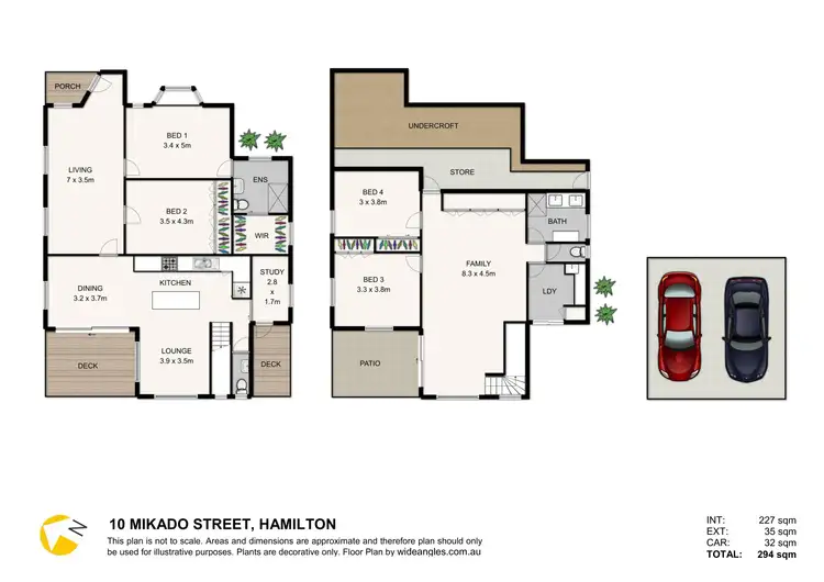Floorplan of Homely house listing, 10 Mikado Street, Hamilton QLD 4007