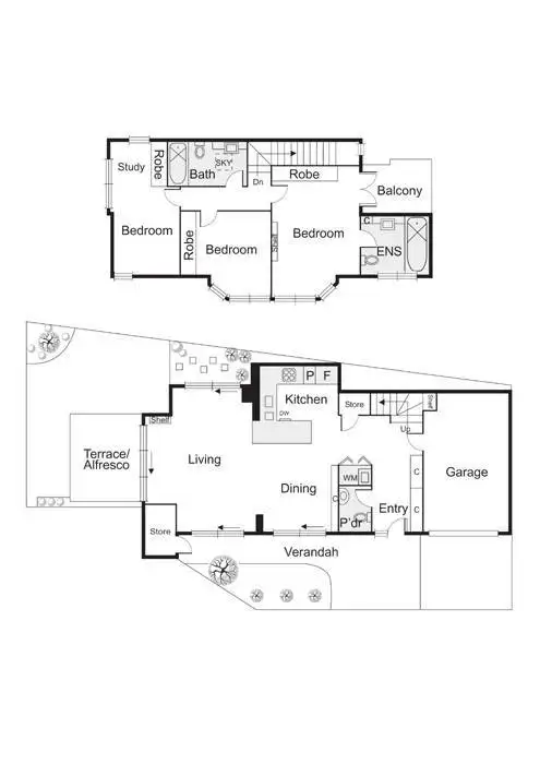 Floorplan of Homely townhouse listing, 9/19-21 Ormond Esplanade, Elwood VIC 3184