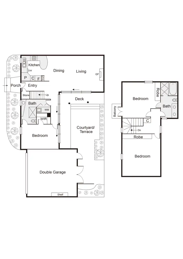 Floorplan of Homely townhouse listing, 3/35 John Street, Elwood VIC 3184