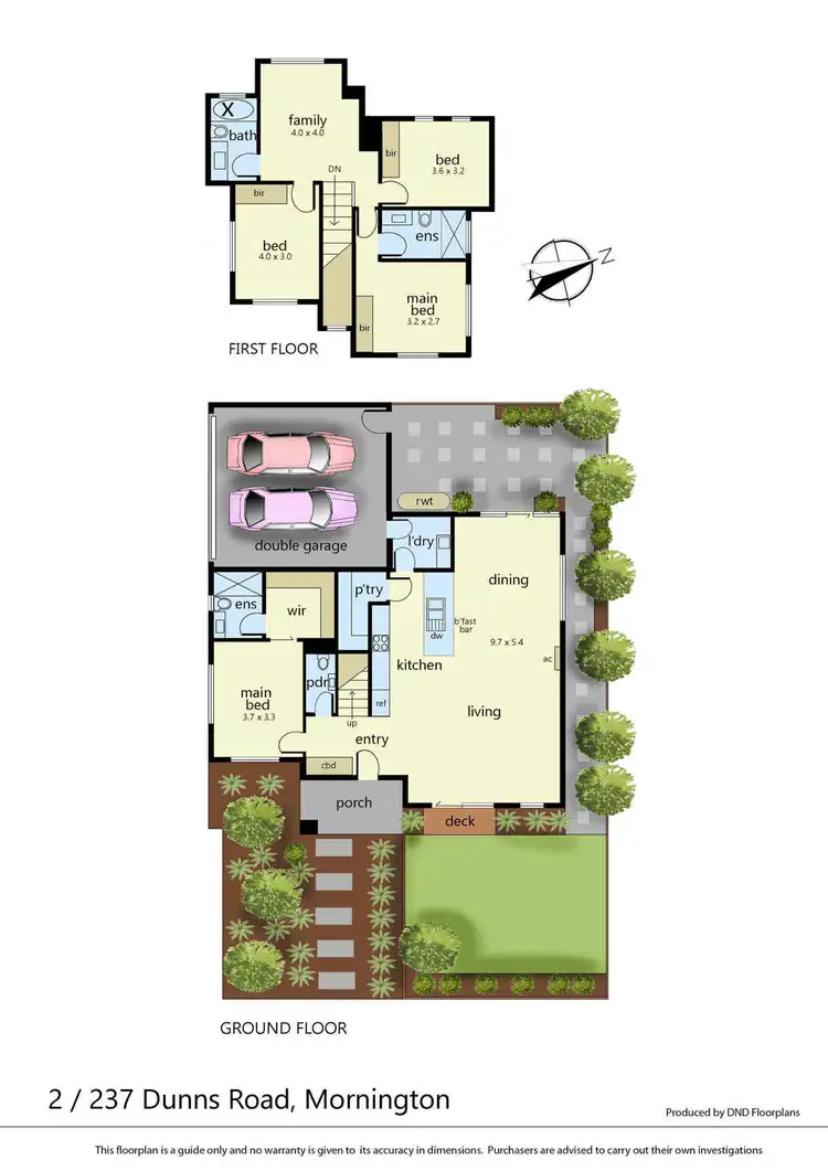 Floorplan of Homely townhouse listing, 2/237 Dunns Road, Mornington VIC 3931
