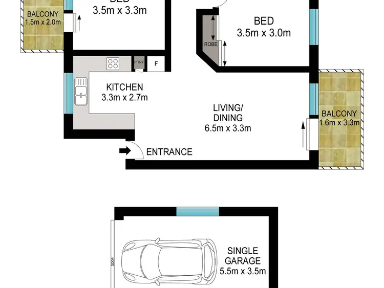 Floorplan of Homely unit listing, 5/656 South Pine Road, Everton Park QLD 4053