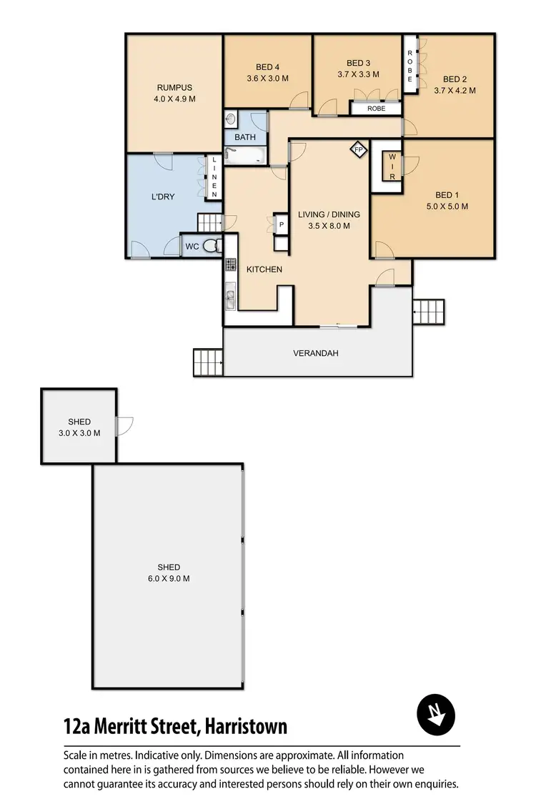 Floorplan of Homely house listing, 12A Merritt Street, Harristown QLD 4350