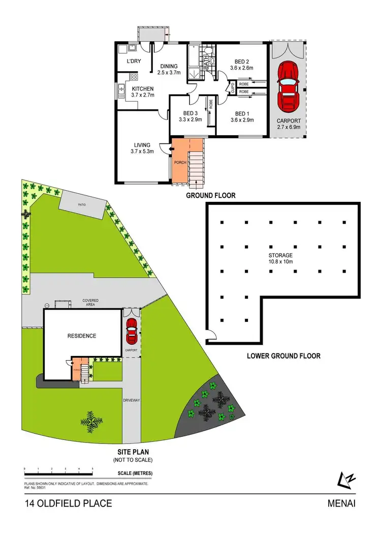 Floorplan of Homely house listing, 14 Oldfield Place, Menai NSW 2234