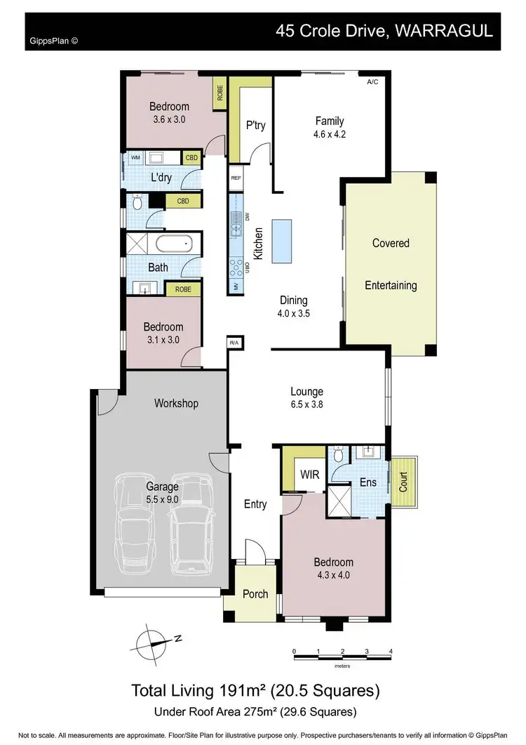 Floorplan of Homely house listing, 45 Crole Drive, Warragul VIC 3820