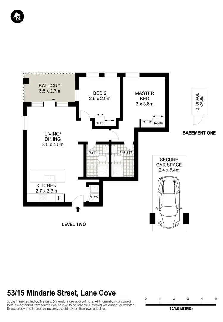Floorplan of Homely apartment listing, 53/15 Mindarie Street, Lane Cove NSW 2066