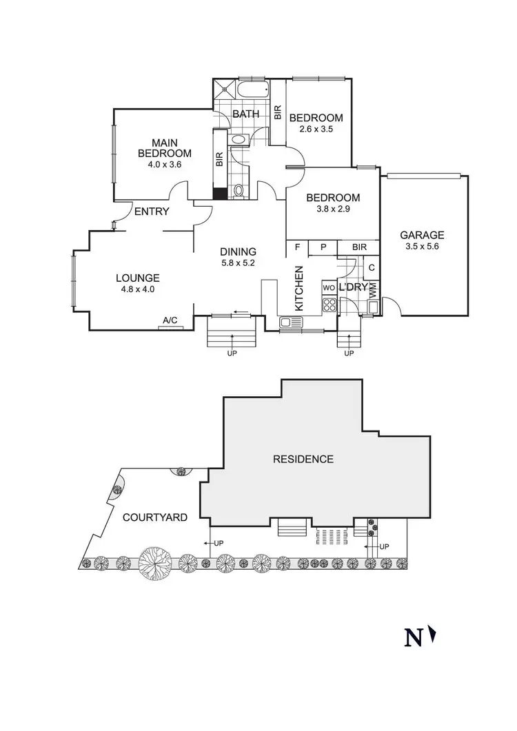 Floorplan of Homely unit listing, 1/35-37 Serpells Road, Templestowe VIC 3106