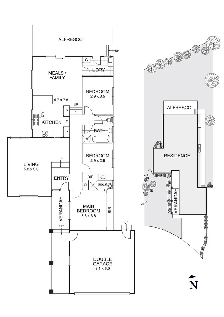 Floorplan of Homely unit listing, 6/3 Leslie Street, Donvale VIC 3111