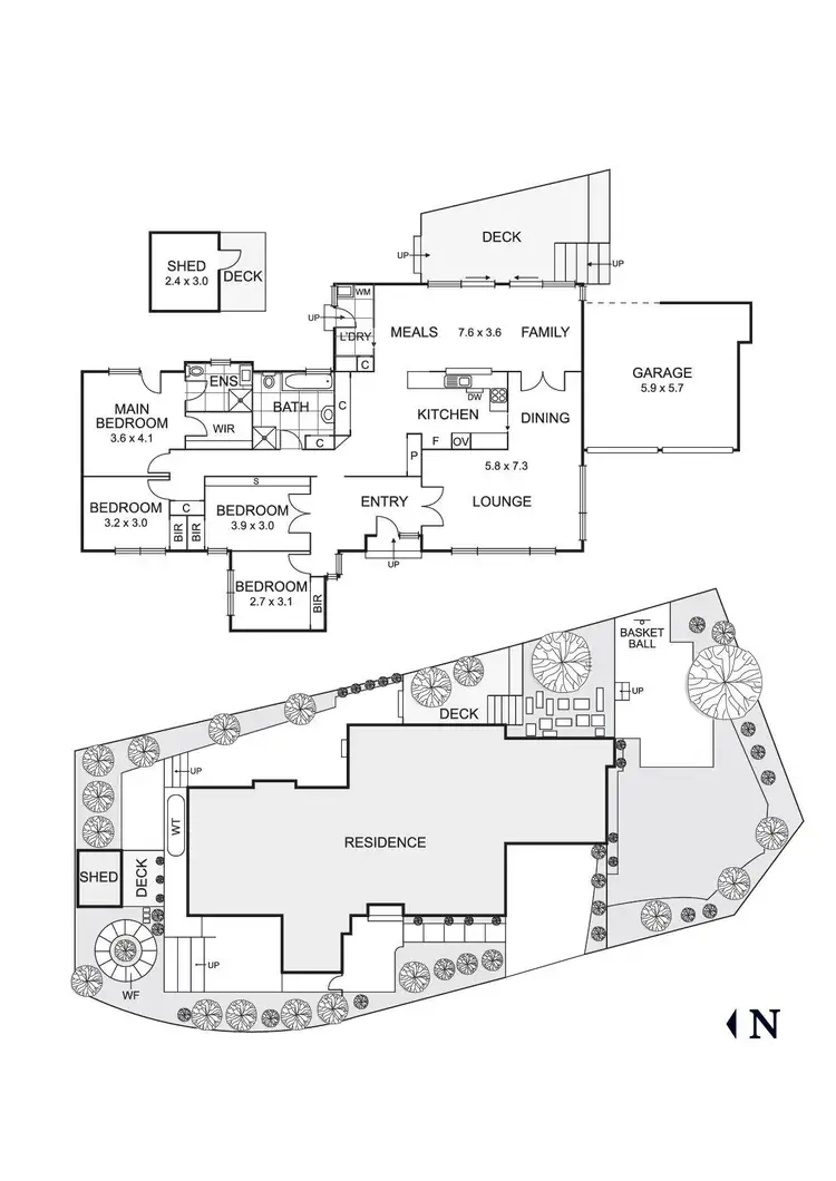 Floorplan of Homely house listing, 17 White Way, Bulleen VIC 3105