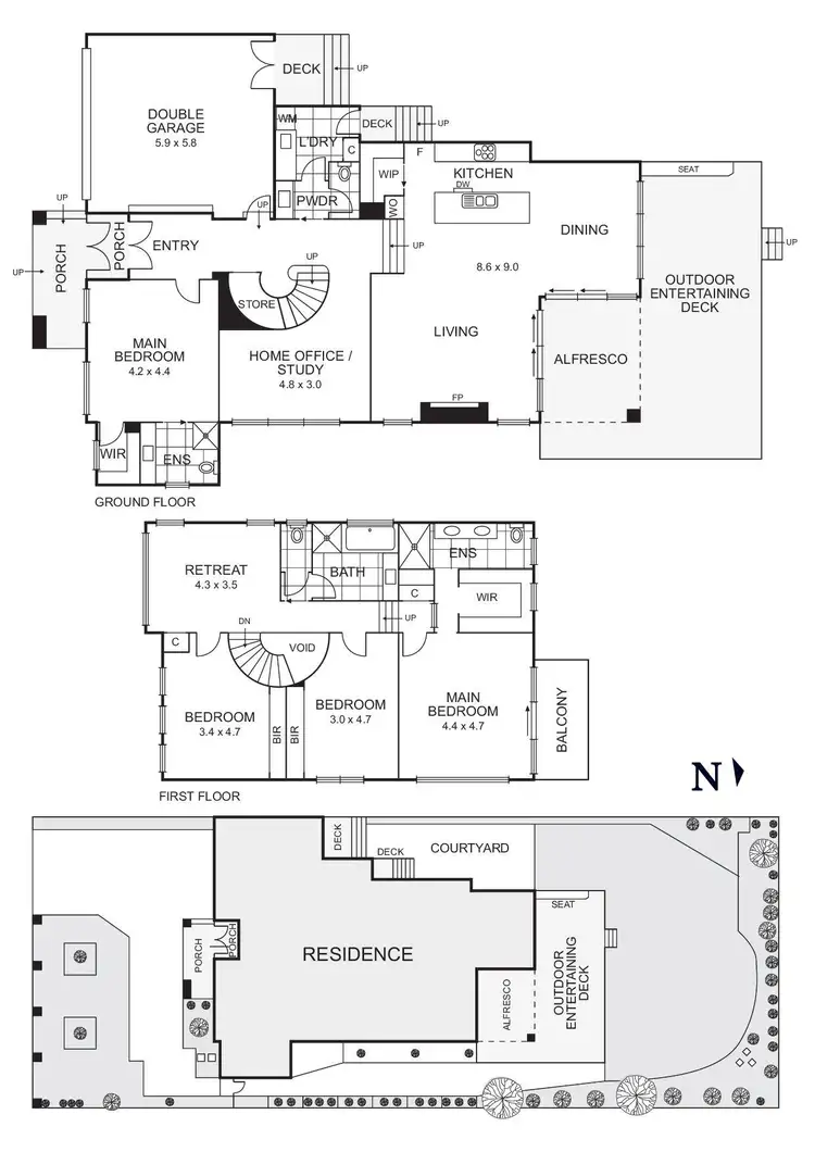 Floorplan of Homely house listing, 39 Summit Drive, Bulleen VIC 3105