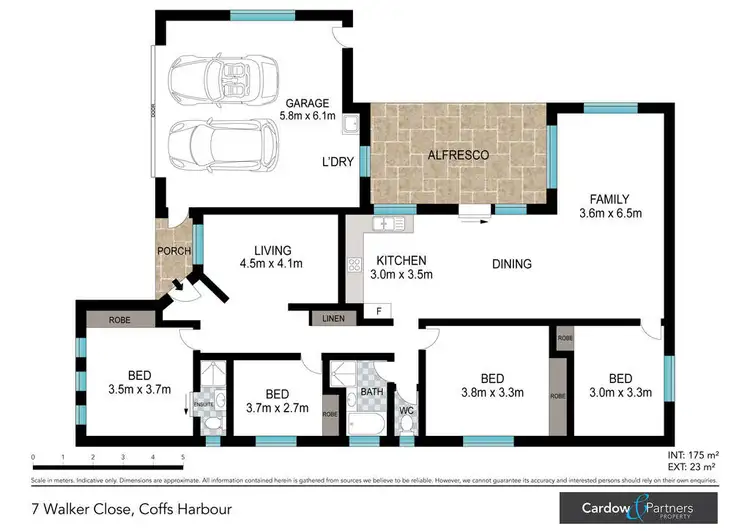 Floorplan of Homely house listing, 7 Walker Close, Coffs Harbour NSW 2450