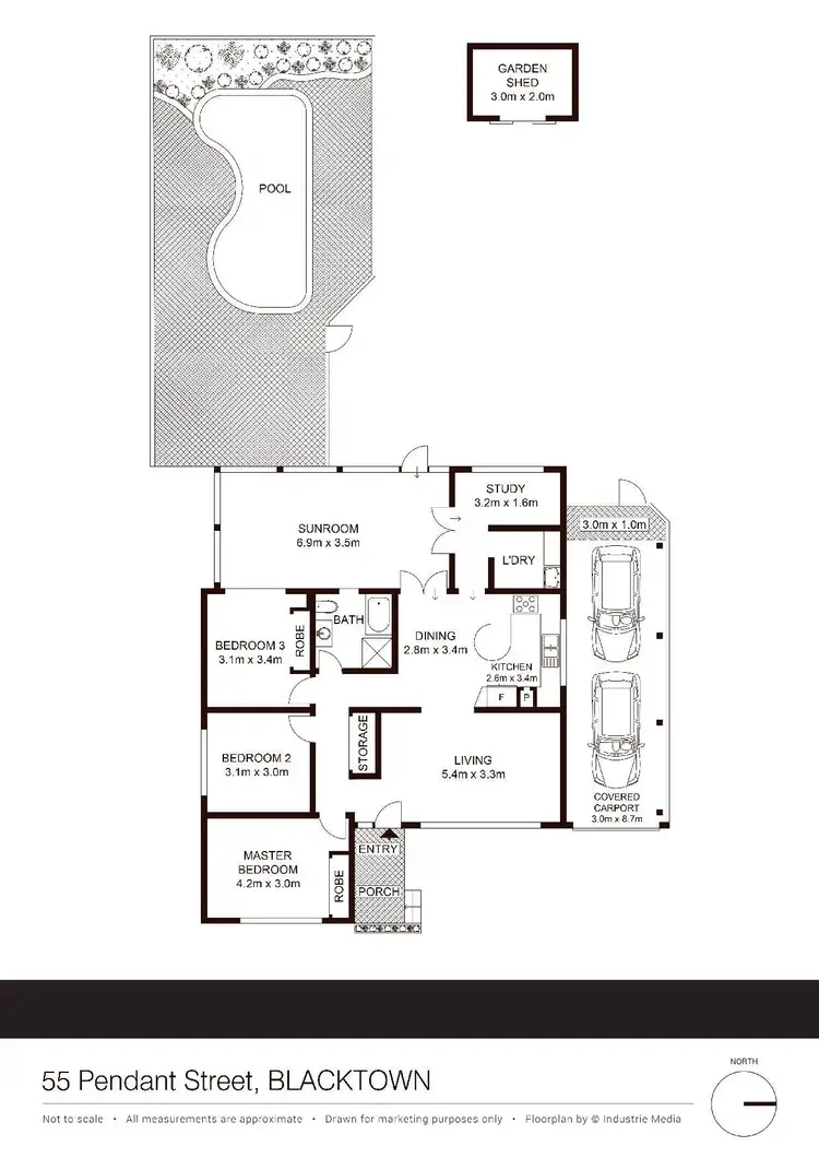 Floorplan of Homely house listing, 55 Pendant Avenue, Blacktown NSW 2148