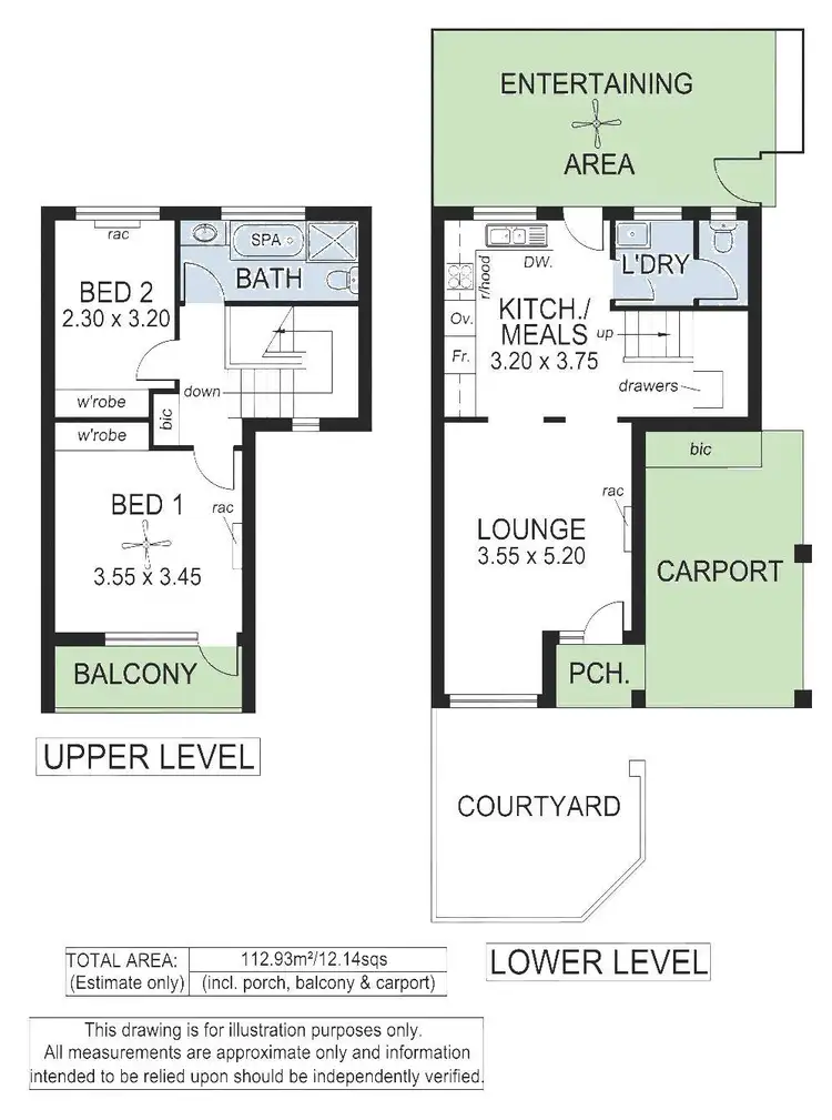 Floorplan of Homely townhouse listing, 3/22 Park Street, Hyde Park SA 5061