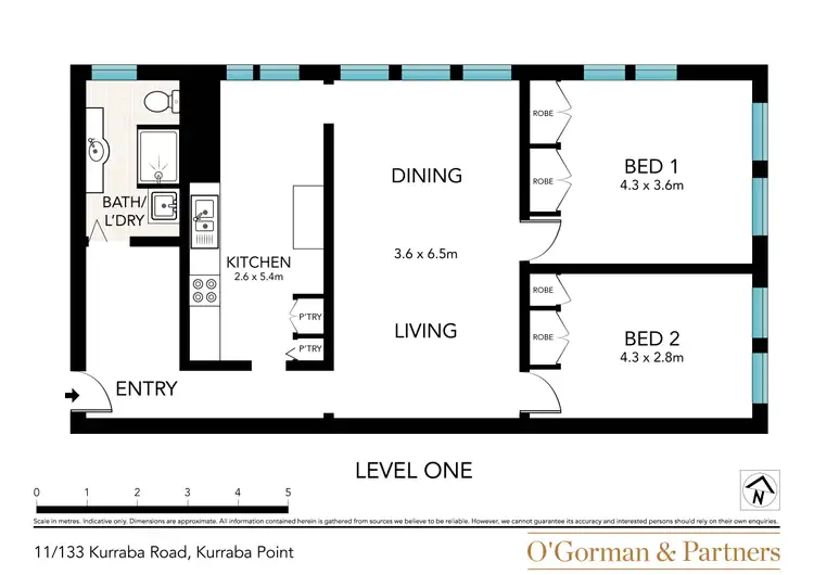 Floorplan of Homely apartment listing, 11/133 Kurraba Road, Neutral Bay NSW 2089