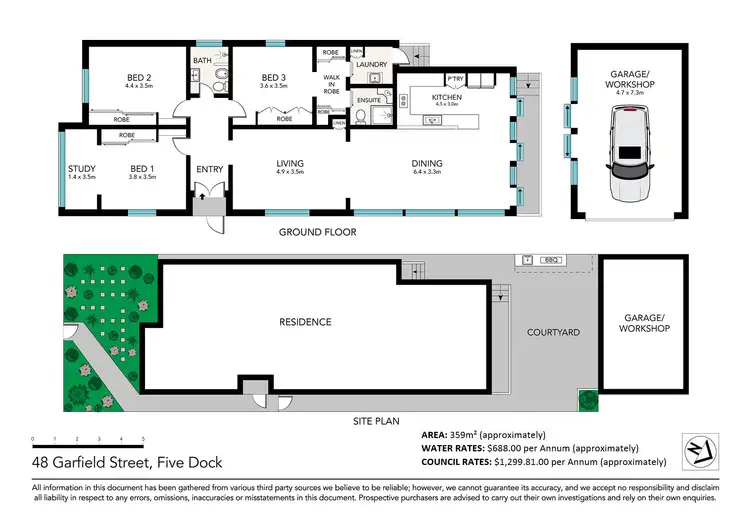 Floorplan of Homely house listing, 48 Garfield Street, Five Dock NSW 2046