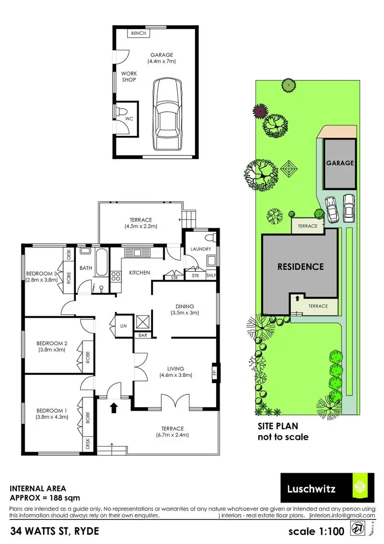 Floorplan of Homely house listing, 34 Watts Road, Ryde NSW 2112