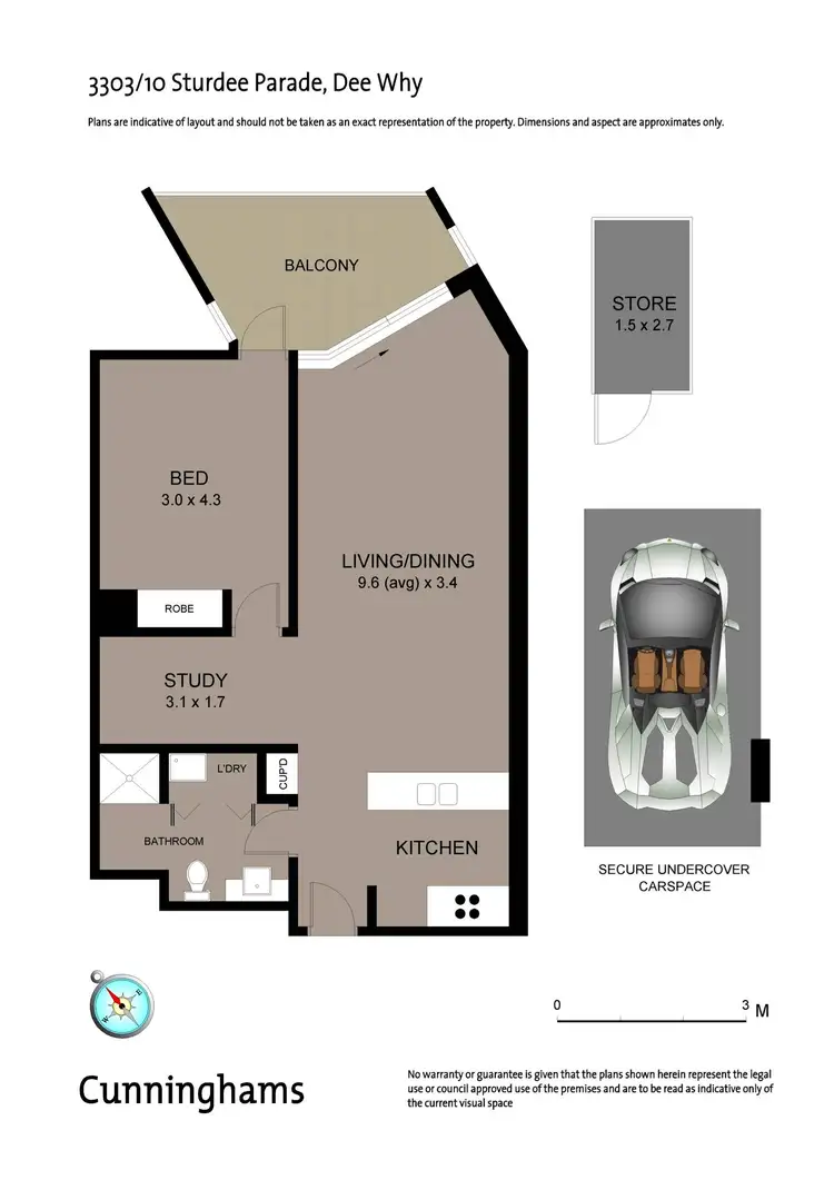 Floorplan of Homely apartment listing, 3303/10 Sturdee Parade, Dee Why NSW 2099
