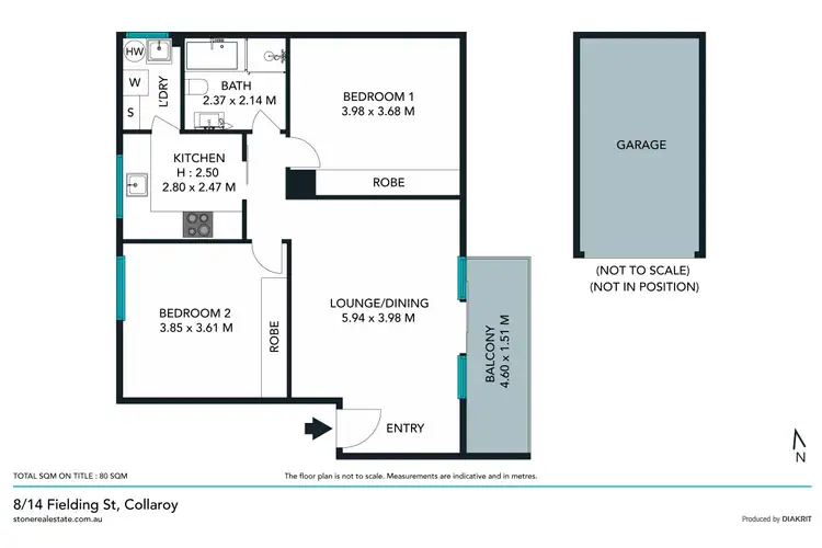 Floorplan of Homely apartment listing, 8/14 Fielding Street, Collaroy NSW 2097