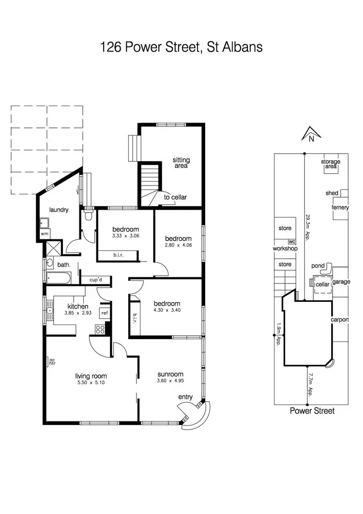 Floorplan of Homely house listing, 126 Power Street, St Albans VIC 3021