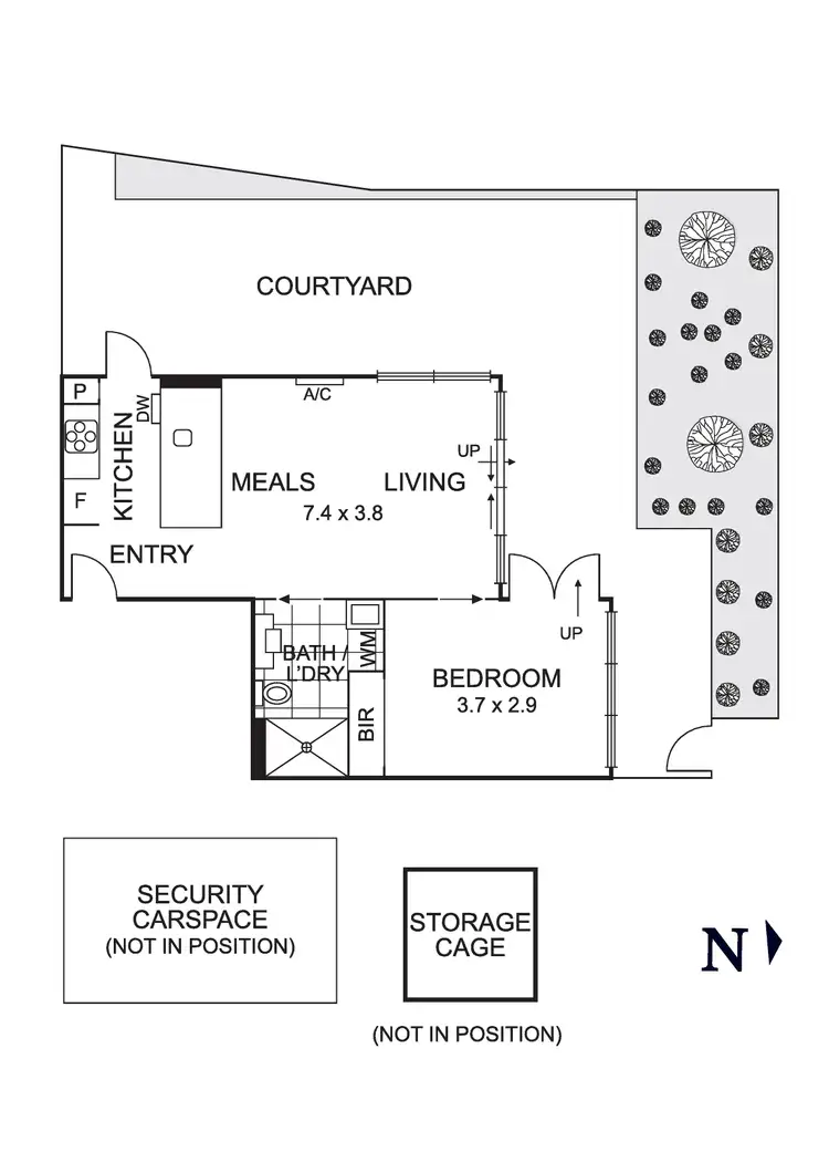 Floorplan of Homely apartment listing, G08A/23-25 Cumberland Road, Pascoe Vale South VIC 3044