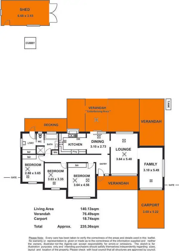 Floorplan of Homely house listing, 11 Taylor Court, South Plympton SA 5038
