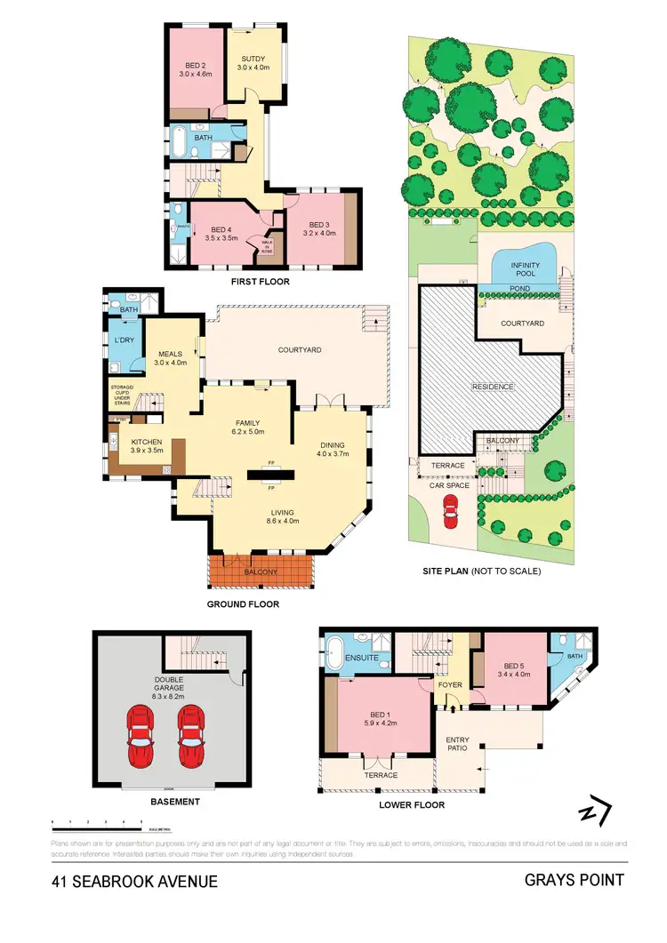 Floorplan of Homely house listing, 41 Seabrook Avenue, Grays Point NSW 2232