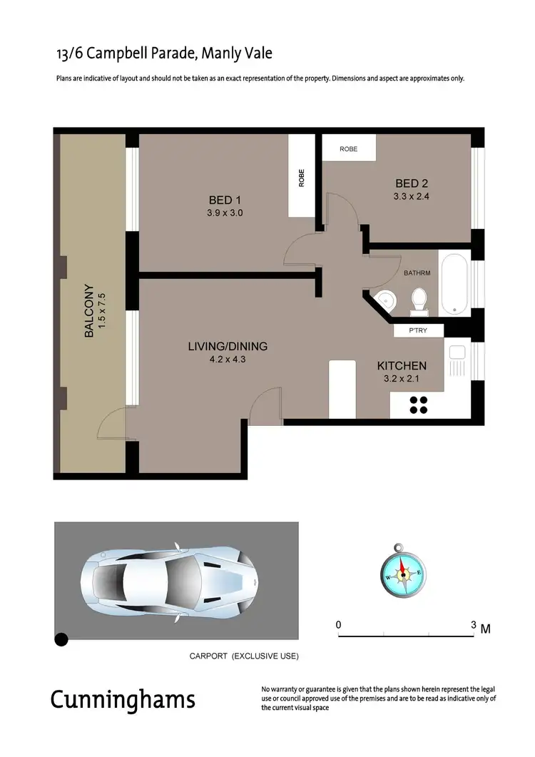Floorplan of Homely apartment listing, 13/6 Campbell Parade, Manly Vale NSW 2093