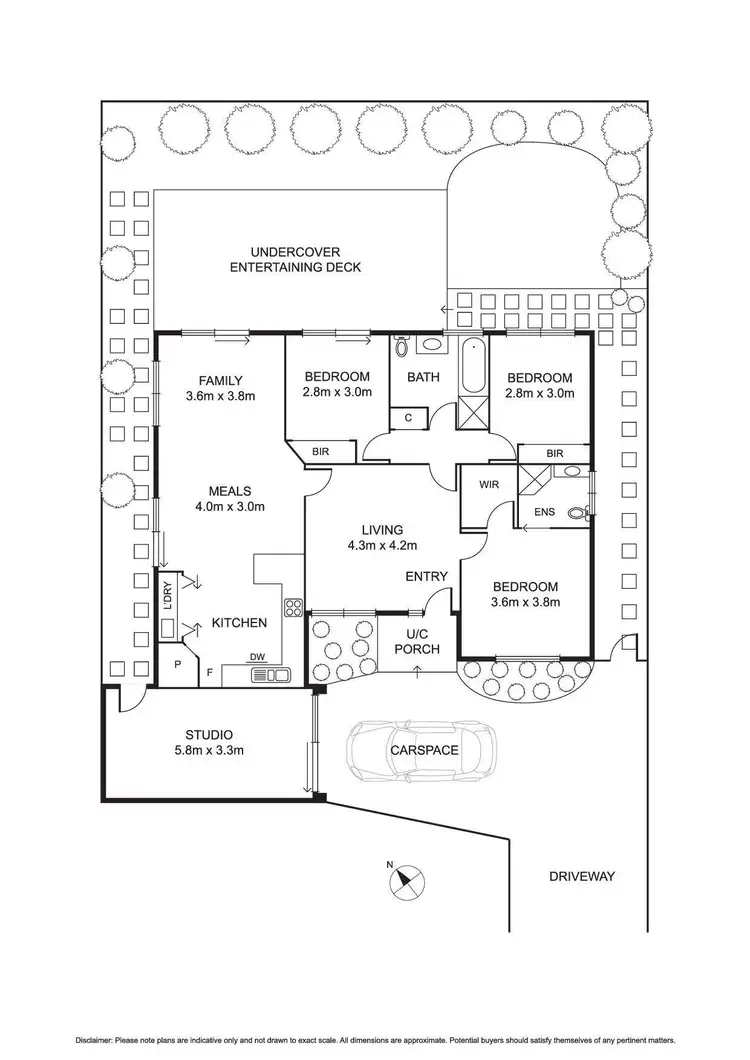 Floorplan of Homely unit listing, 2/34 Highland Street, Kingsbury VIC 3083