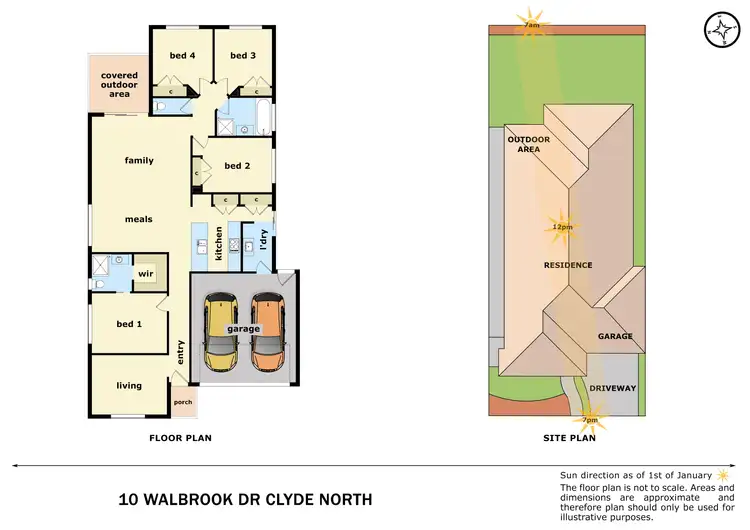 Floorplan of Homely house listing, 10 Walbrook Drive, Clyde North VIC 3978