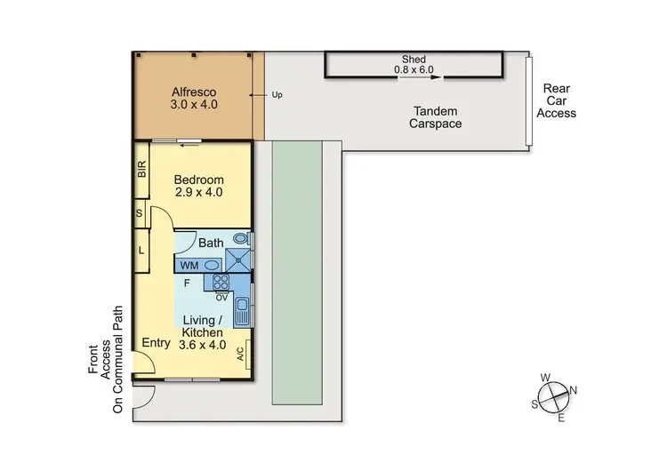 Floorplan of Homely apartment listing, 3/90 Normanby Avenue, Thornbury VIC 3071