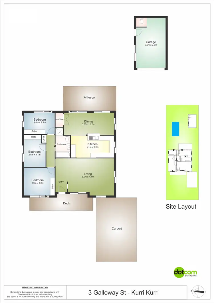 Floorplan of Homely house listing, 3 Galloway Street, Kurri Kurri NSW 2327