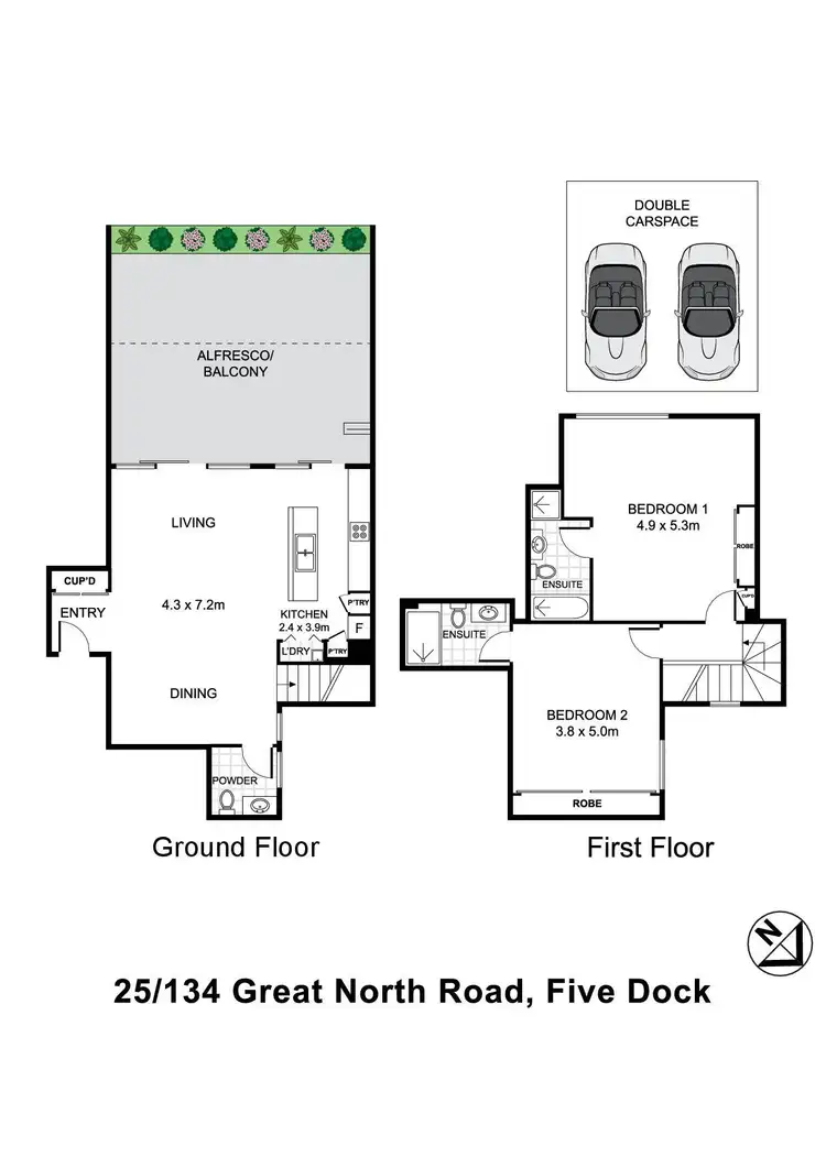 Floorplan of Homely apartment listing, 25/134 Great North Road, Five Dock NSW 2046