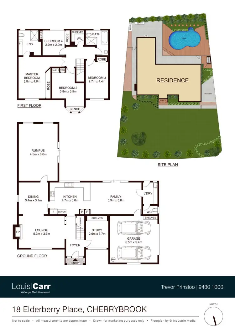 Floorplan of Homely house listing, 18 Elderberry Place, Cherrybrook NSW 2126