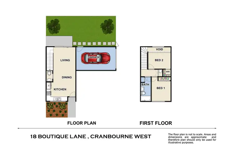 Floorplan of Homely house listing, 18 Boutique Lane, Cranbourne West VIC 3977