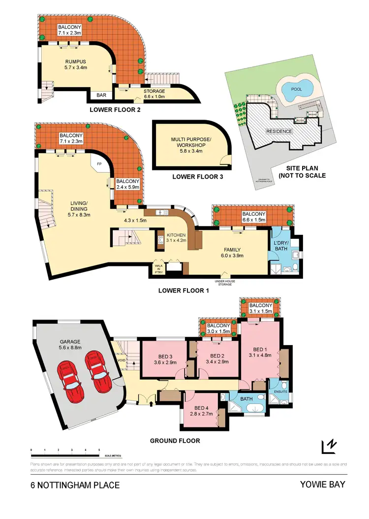 Floorplan of Homely house listing, 6 Nottingham Place, Yowie Bay NSW 2228
