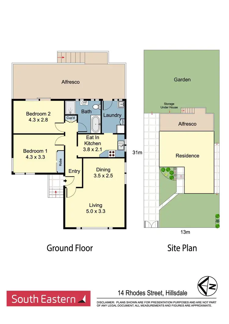 Floorplan of Homely house listing, 14 Rhodes Street, Hillsdale NSW 2036