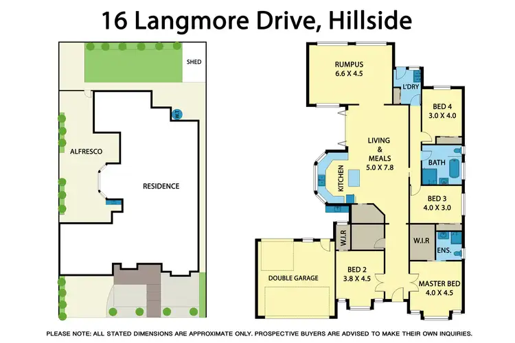 Floorplan of Homely house listing, 16 Langmore Drive, Hillside VIC 3037