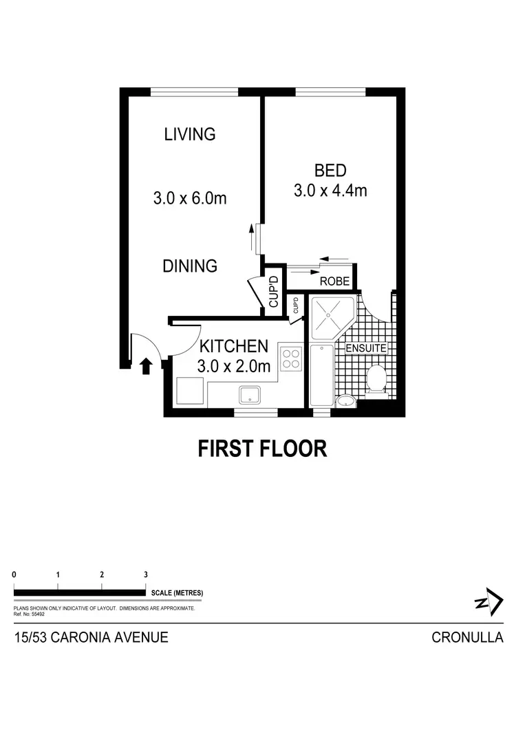Floorplan of Homely apartment listing, 15/53 Caronia Avenue, Woolooware NSW 2230