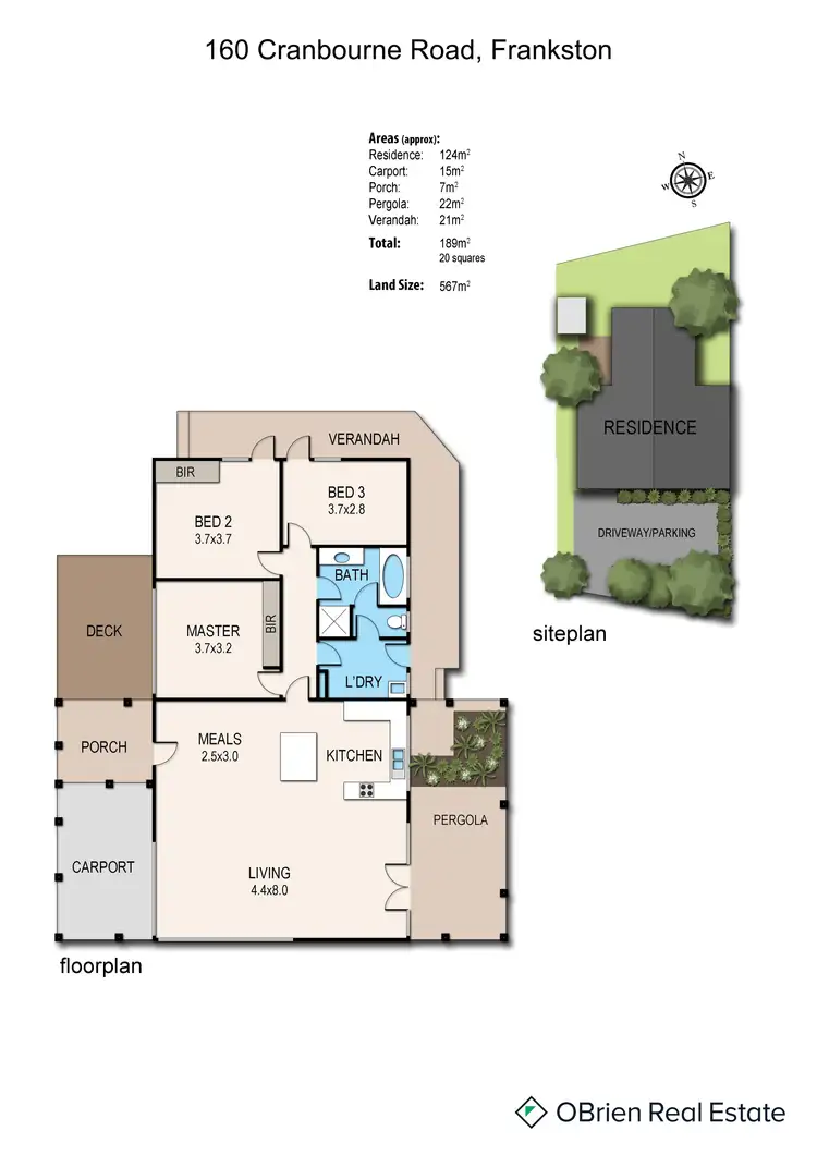 Floorplan of Homely house listing, 160 Cranbourne Road, Frankston VIC 3199