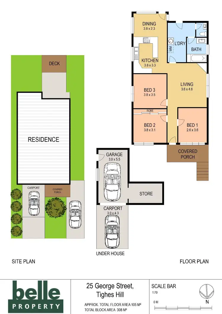 Floorplan of Homely house listing, 25 George Street, Tighes Hill NSW 2297