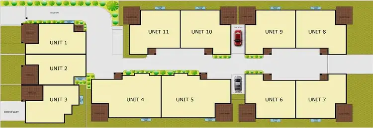 Floorplan of Homely townhouse listing, 2/34-38 The Avenue, Corrimal NSW 2518