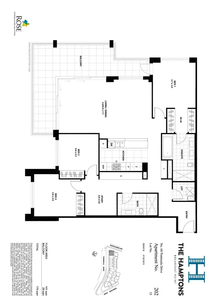 Floorplan of Homely apartment listing, 202/68 Peninsula Drive, Breakfast Point NSW 2137